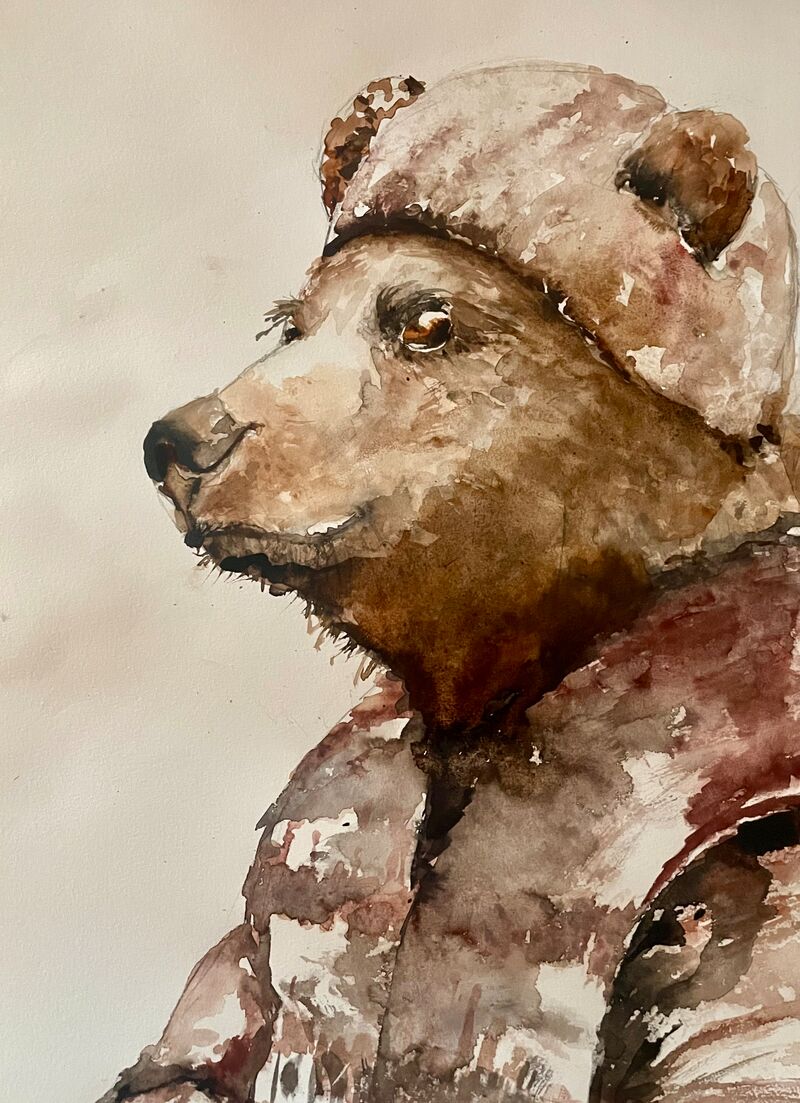 Moderne Kunst (Bär/Tierportrait)