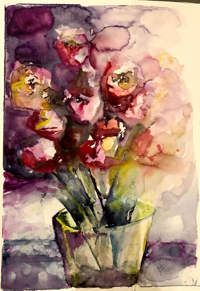 Blume in Aquarell
